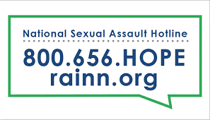 National Sexual Assault Hotline 800.656.HOPE