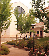 Science Building courtyard.