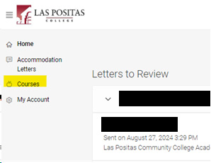 Letters to Review MyPortal page.