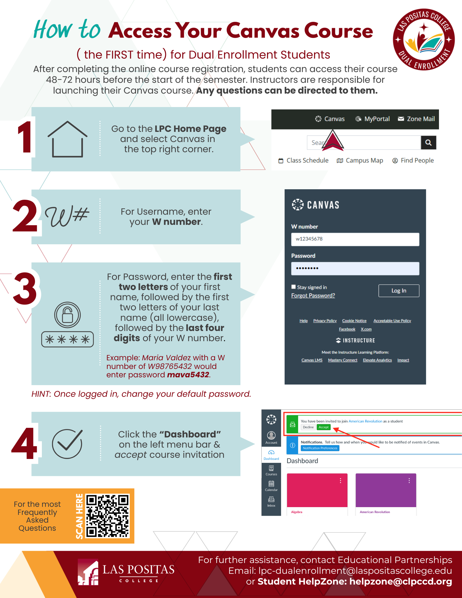 access canvas course
