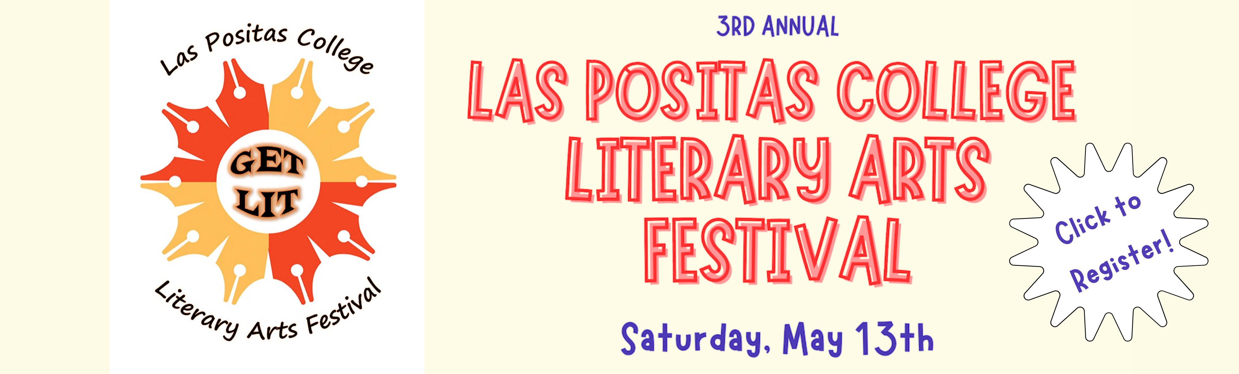 Las Positas College Literary Arts Festival. Saturday May 7, 2022.
