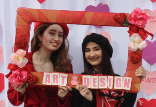Students in art and design clubs.